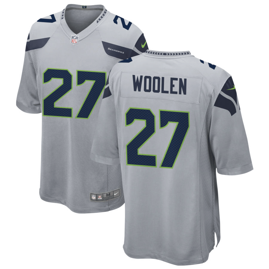 Tariq Woolen Seattle Seahawks Alternate Gray Game Jersey