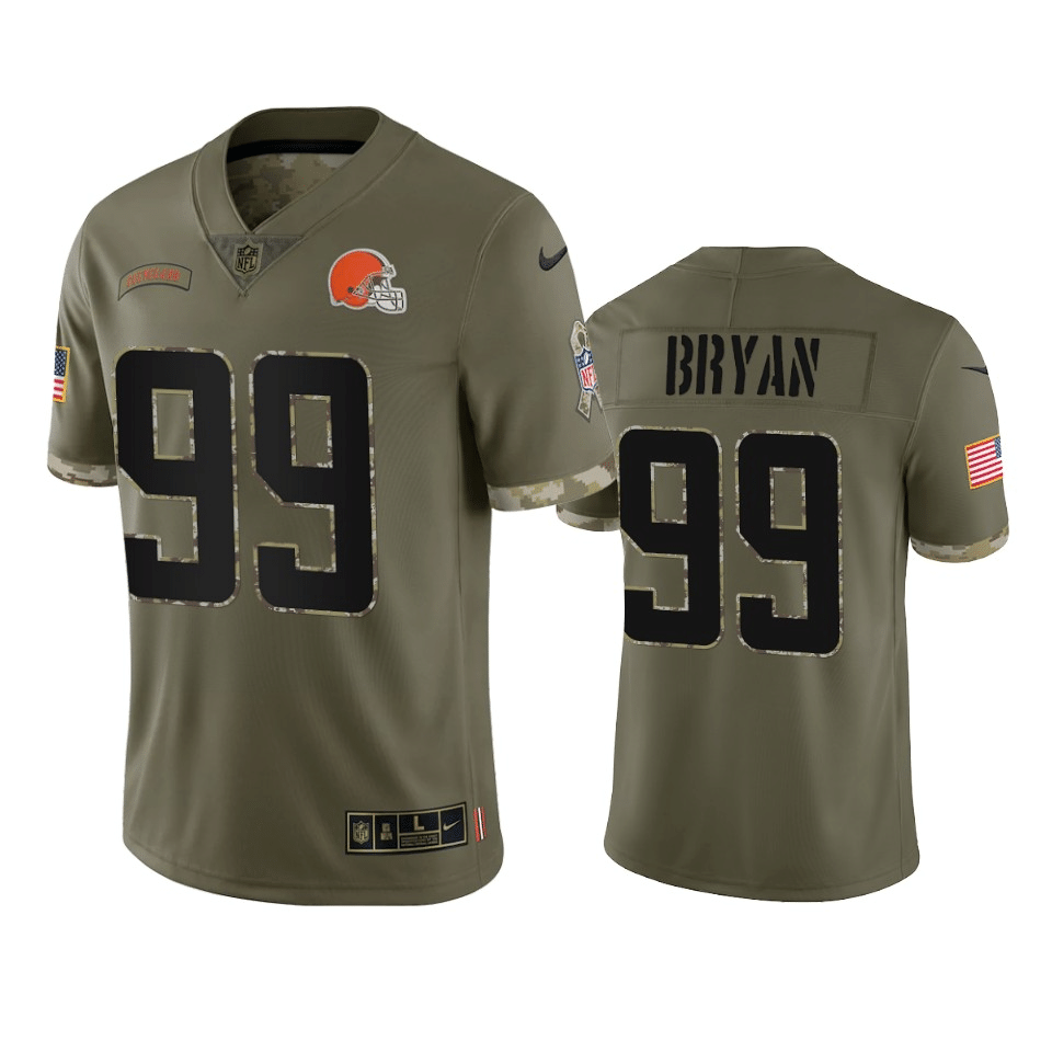 Taven Bryan Cleveland Browns 2022 Salute To Service Limited Jersey