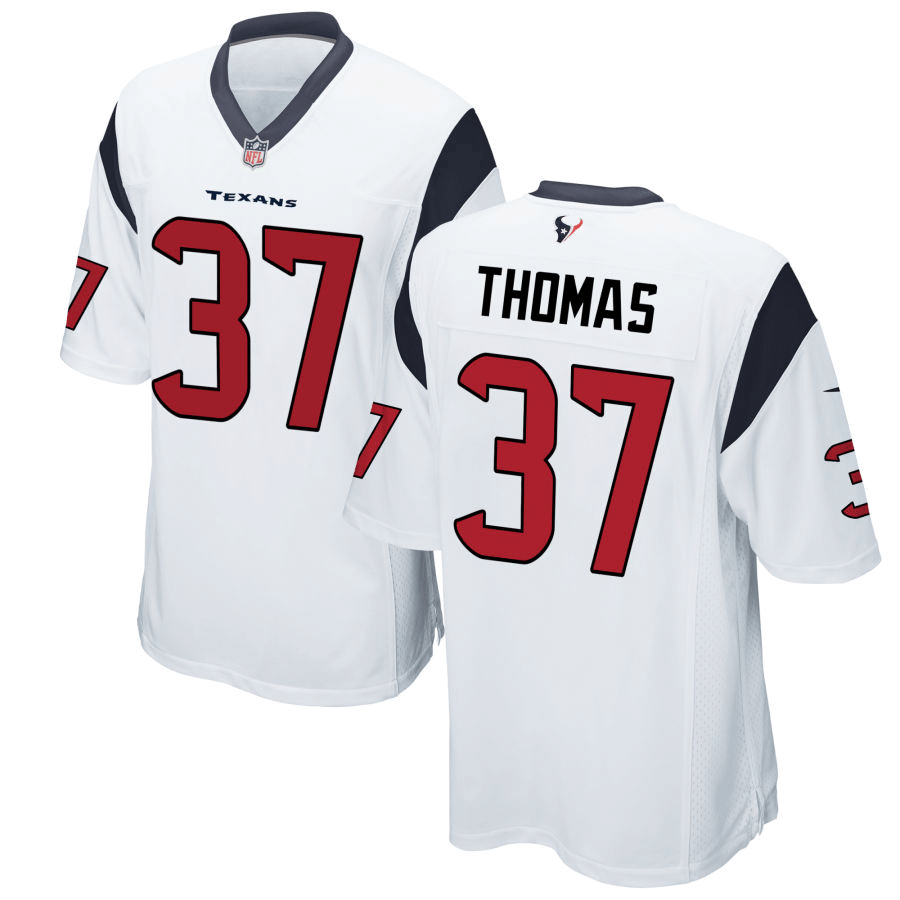 Tavierre Thomas Houston Texans White Game Jersey