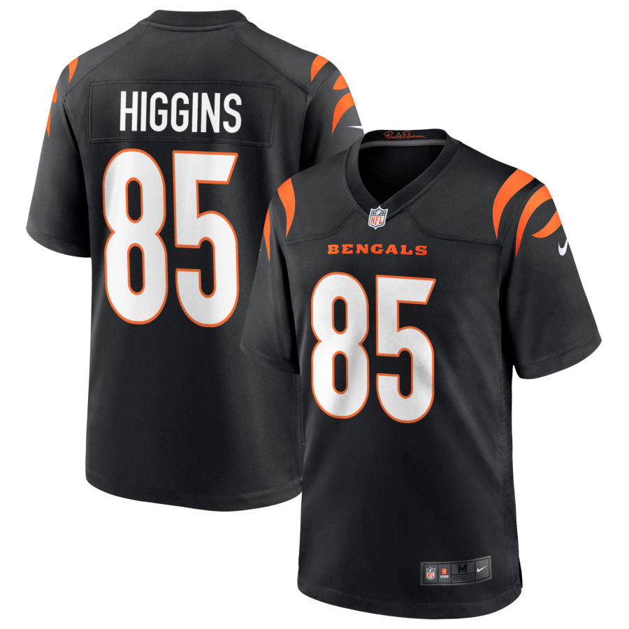 Tee Higgins Cincinnati Bengals 2021 Black Game Jersey