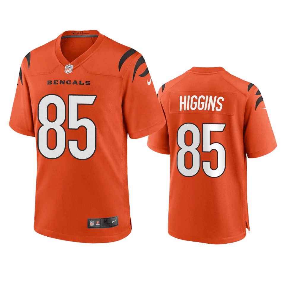Tee Higgins Cincinnati Bengals 2021 Orange Game Jersey