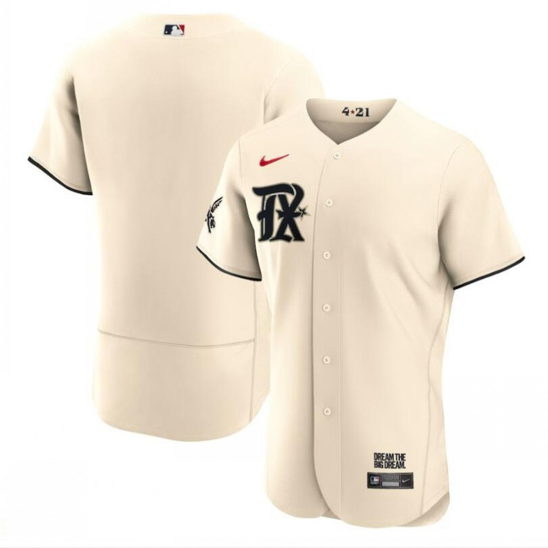 Texas Rangers 2023 City Connect Cream Jersey