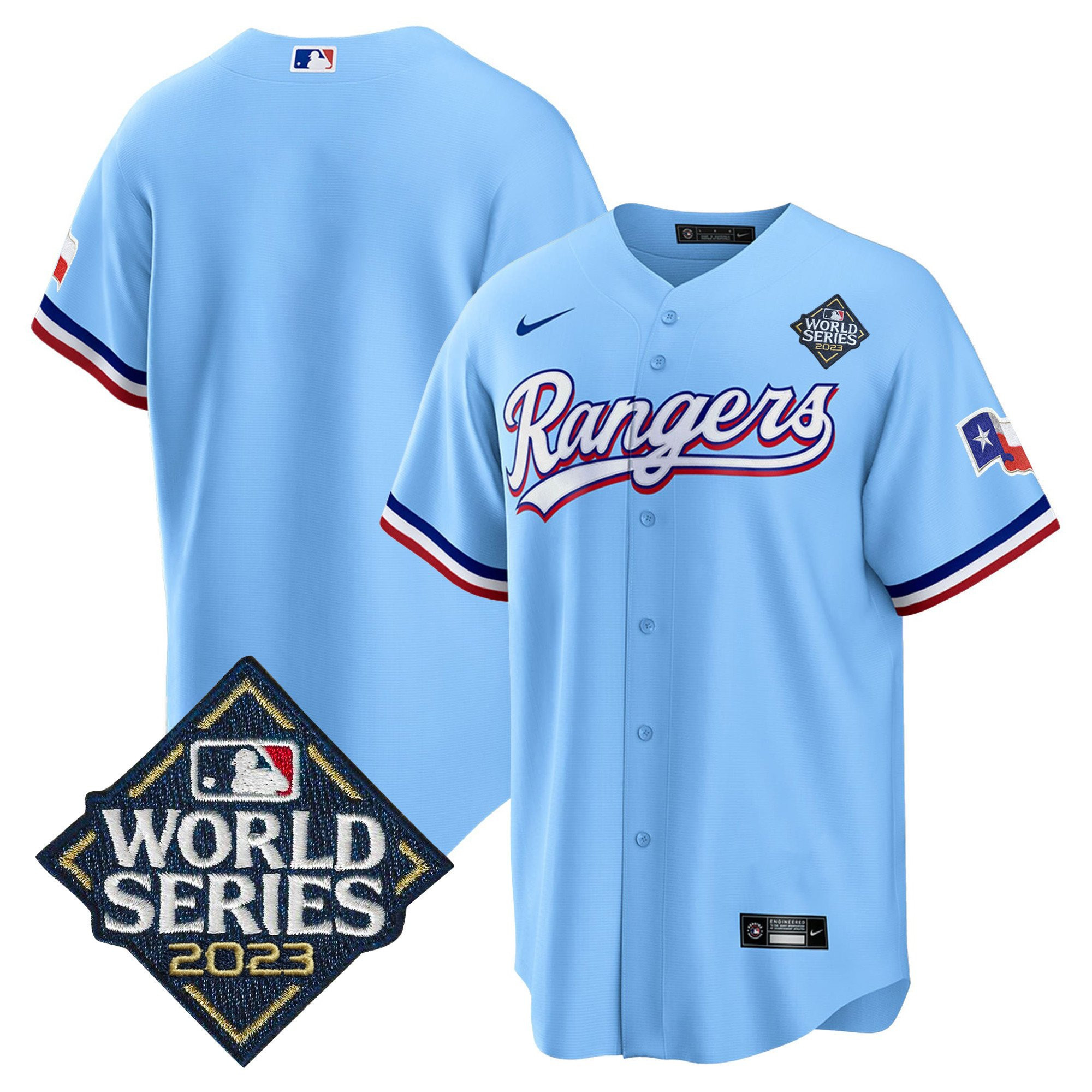 Texas Rangers 2023 World Series Blue Jersey
