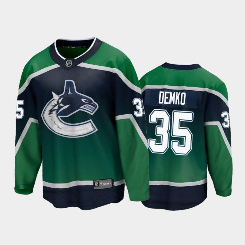 Thatcher Demko Vancouver Canucks 2021 Reverse Retro Player Swingman Jersey
