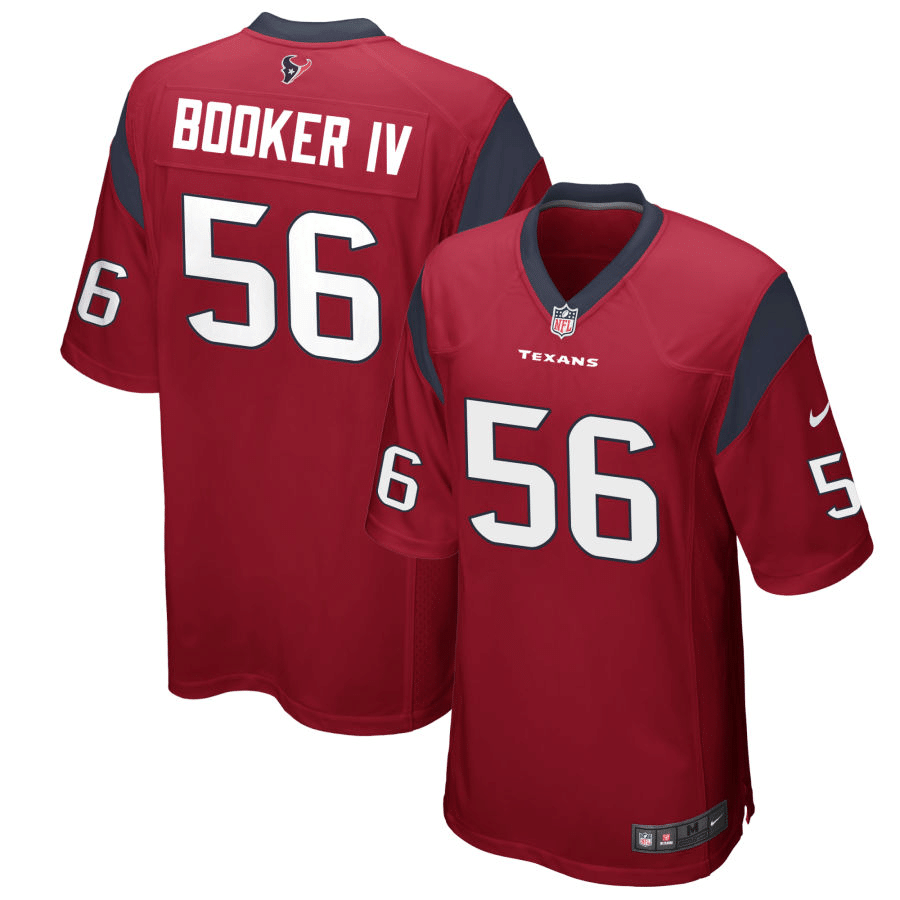 Thomas Booker IV Houston Texans Alternate Red Game Jersey