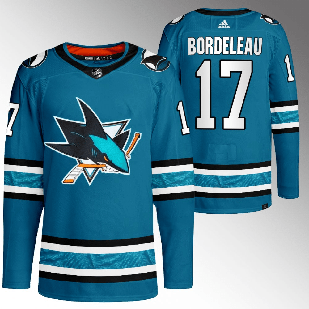 Thomas Bordeleau San Jose Sharks 2022-23 Home Teal Player Swingman Jersey