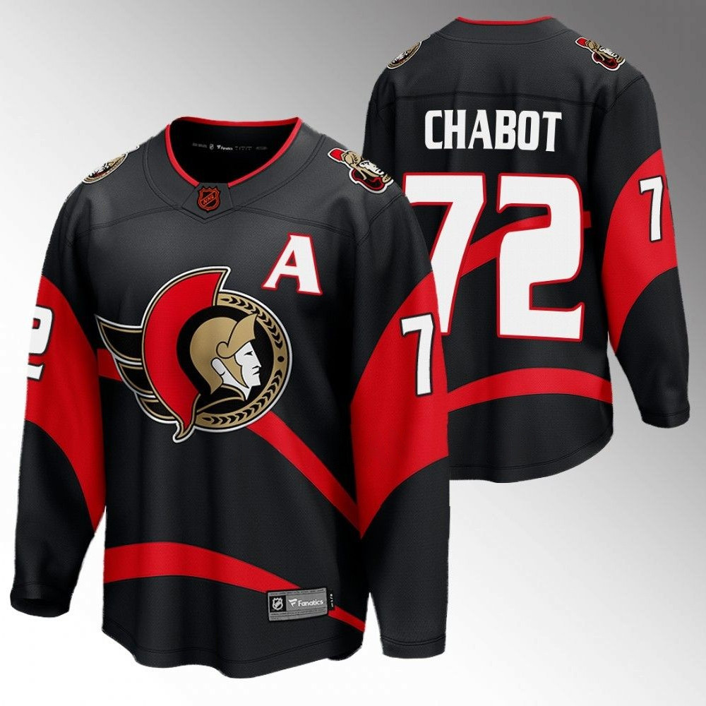 Thomas Chabot Ottawa Senators 2022 Reverse Retro Black Player Swingman Jersey