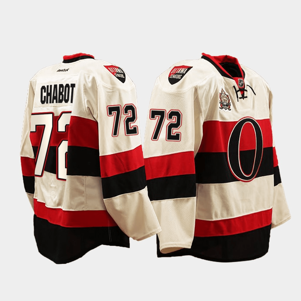 Thomas Chabot Ottawa Senators Heritage Classic Cream Player Swingman Jersey