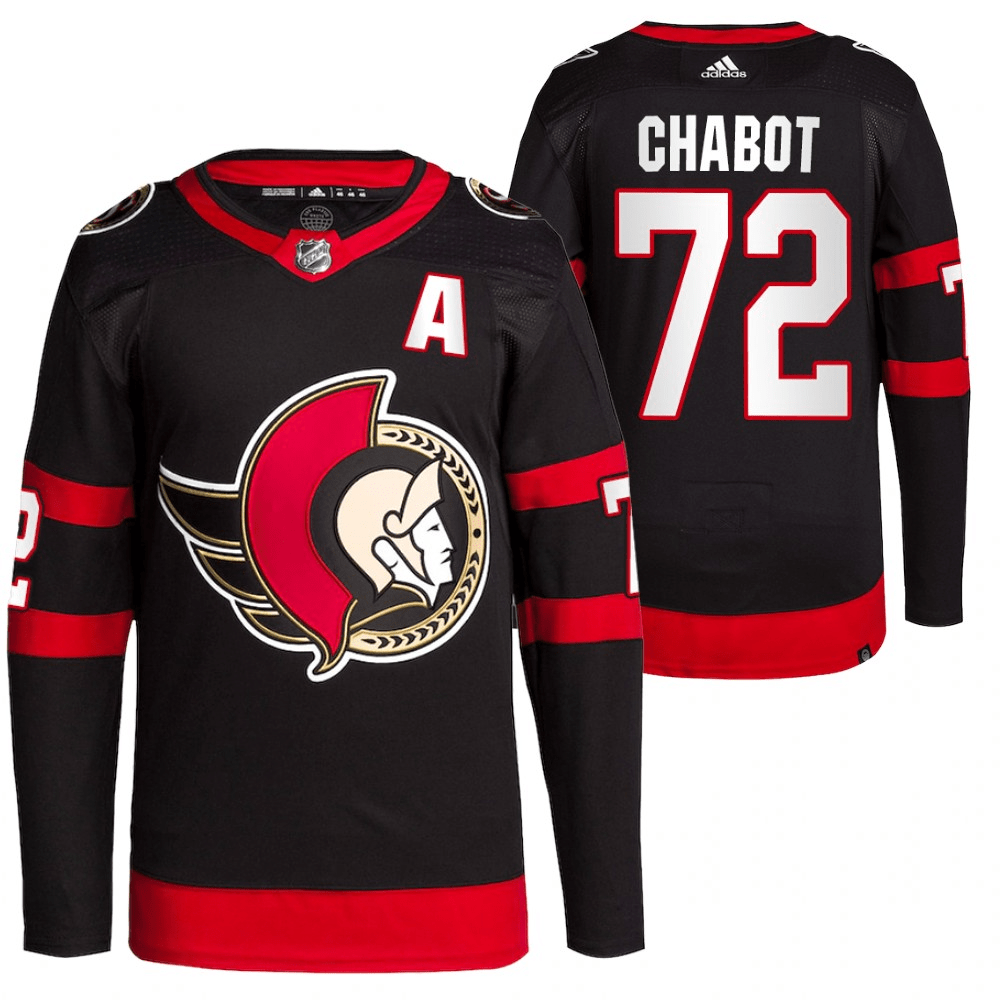 Thomas Chabot Ottawa Senators Home Black Player Swingman Jersey