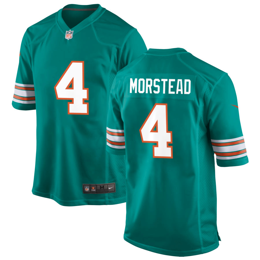 Thomas Morstead Miami Dolphins Alternate Aqua Game Jersey