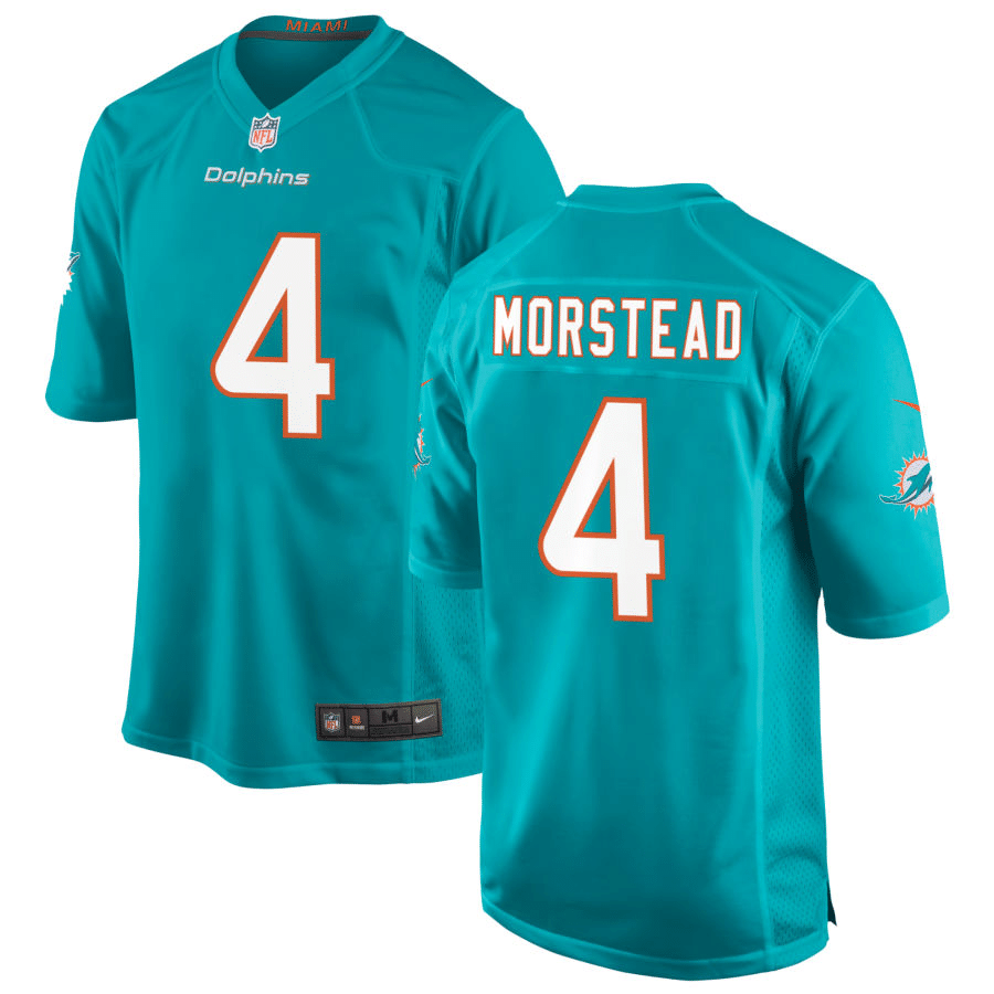 Thomas Morstead Miami Dolphins Aqua Game Jersey