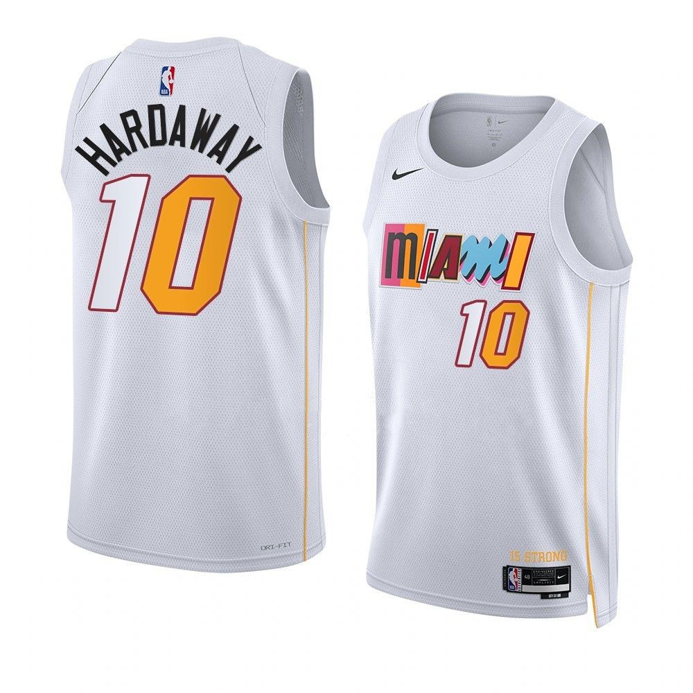 Tim Hardaway Miami Heat 2022-23 City Edition White Swingman Jersey