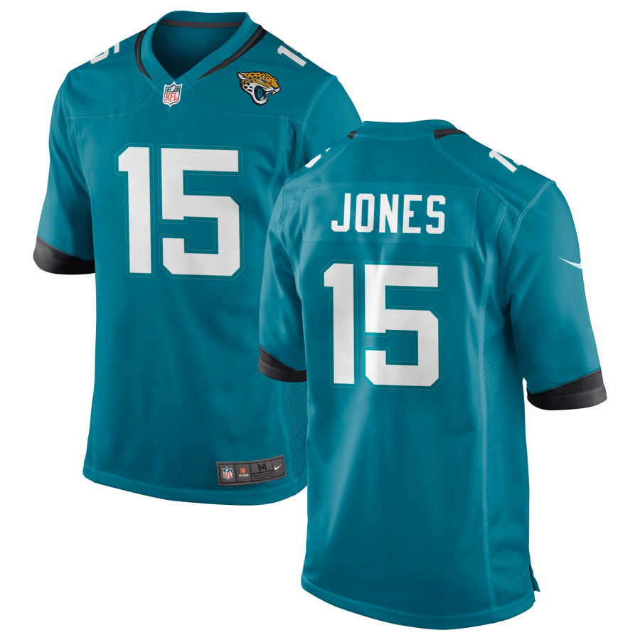 Tim Jones Jacksonville Jaguars Alternate Teal Game Jersey
