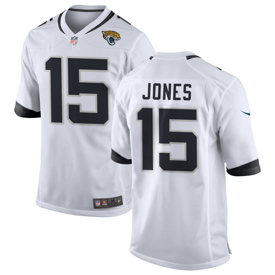 Tim Jones Jacksonville Jaguars White Game Jersey