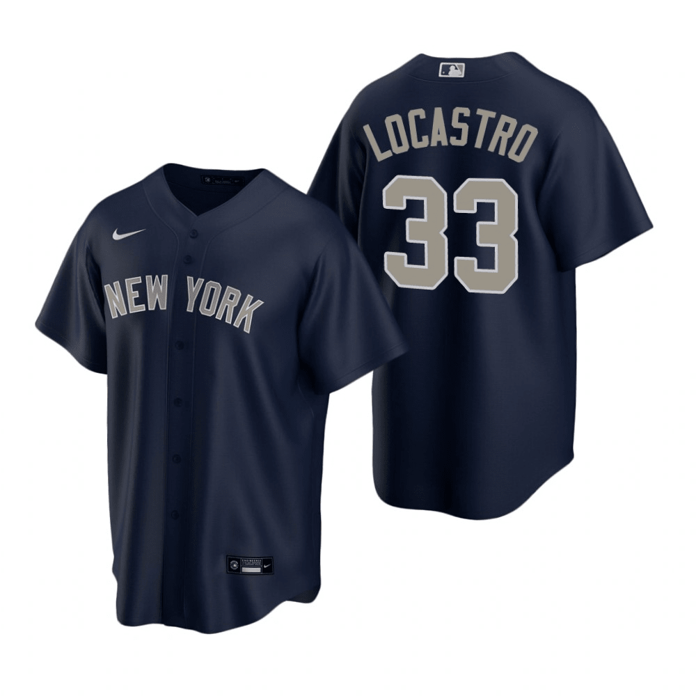 Tim Locastro New York Yankees Alternate Navy Baseball Player Jersey