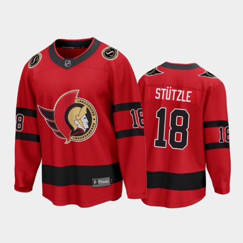 Tim Stutzle Ottawa Senators 2021 Reverse Retro Player Swingman Jersey
