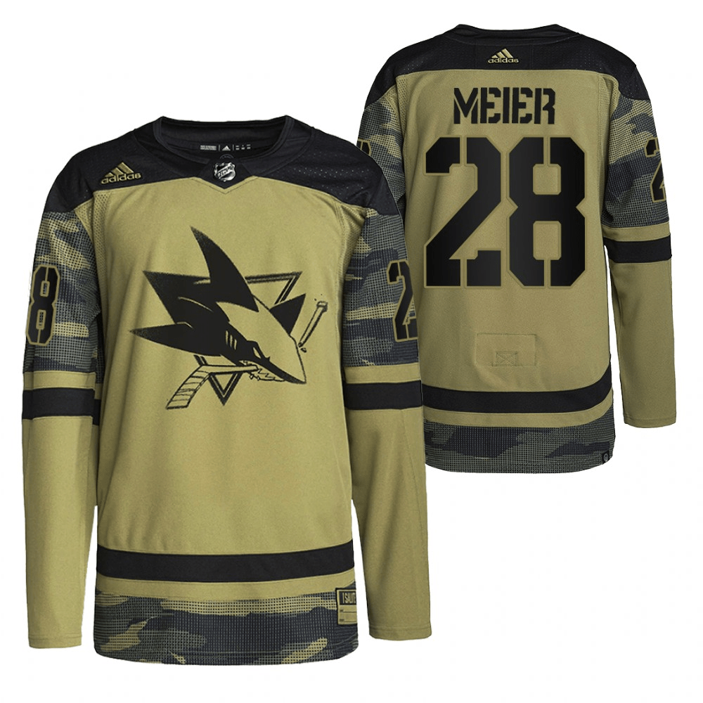 Timo Meier San Jose Sharks 2022 Military Appreciation Team Camo Player Swingman Jersey