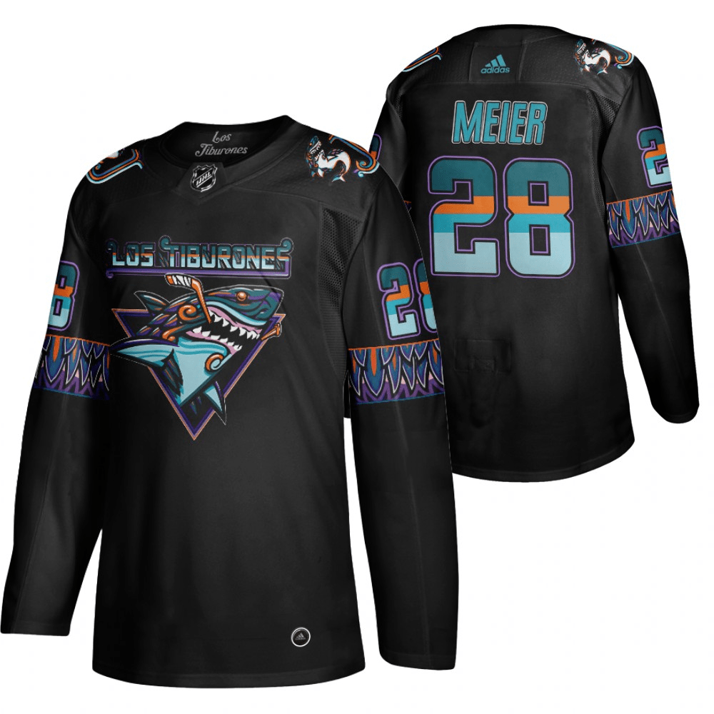 Timo Meier San Jose Sharks Los Tiburones Black Player Swingman Jersey