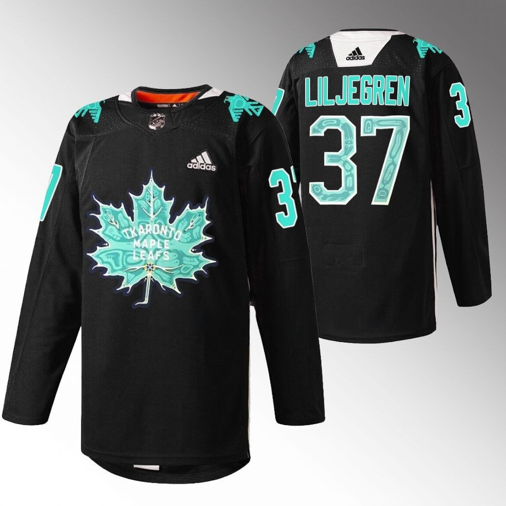 Timothy Liljegren Toronto Maple Leafs 2023 Indigenous Celebration Game Black Player Swingman Jersey