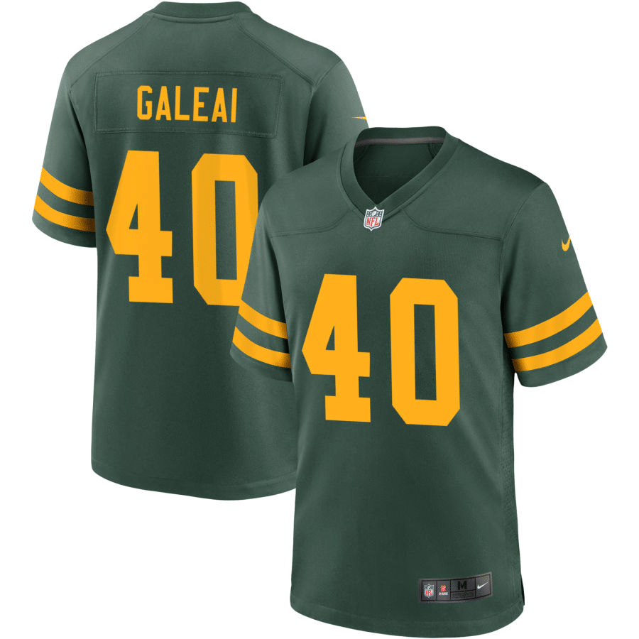 Tipa Galeai Green Bay Packers Alternate Green Game Jersey