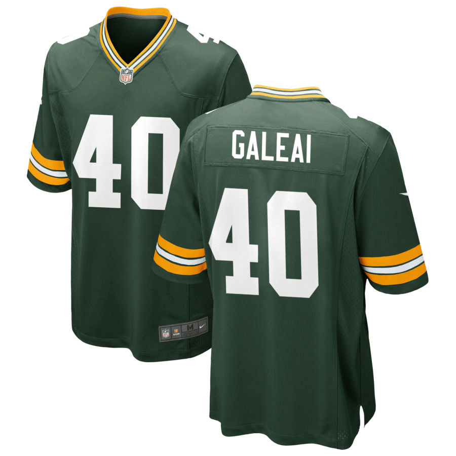 Tipa Galeai Green Bay Packers Green Game Jersey