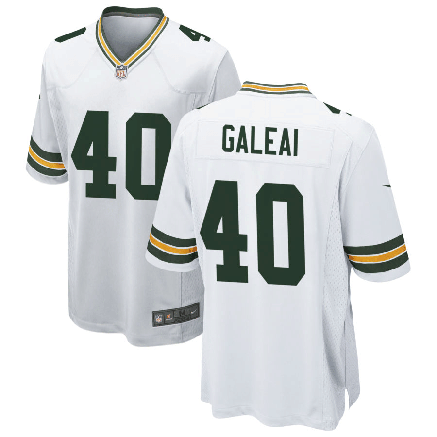 Tipa Galeai Green Bay Packers White Game Jersey