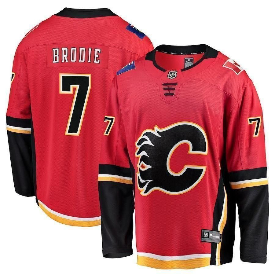 TJ Brodie Calgary Flames Player Swingman Jersey