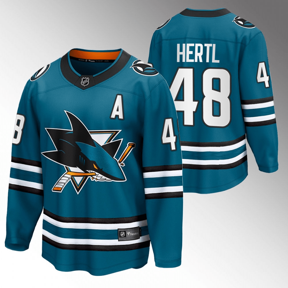 Tomas Hertl San Jose Sharks 2022-23 Home Teal Player Swingman Jersey