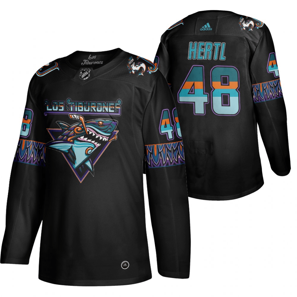 Tomas Hertl San Jose Sharks Los Tiburones Black Player Swingman Jersey