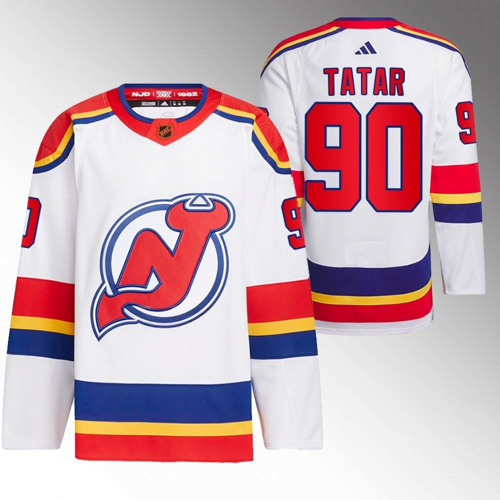 Tomas Tatar New Jersey Devils 2022 Reverse Retro White Player Swingman Jersey