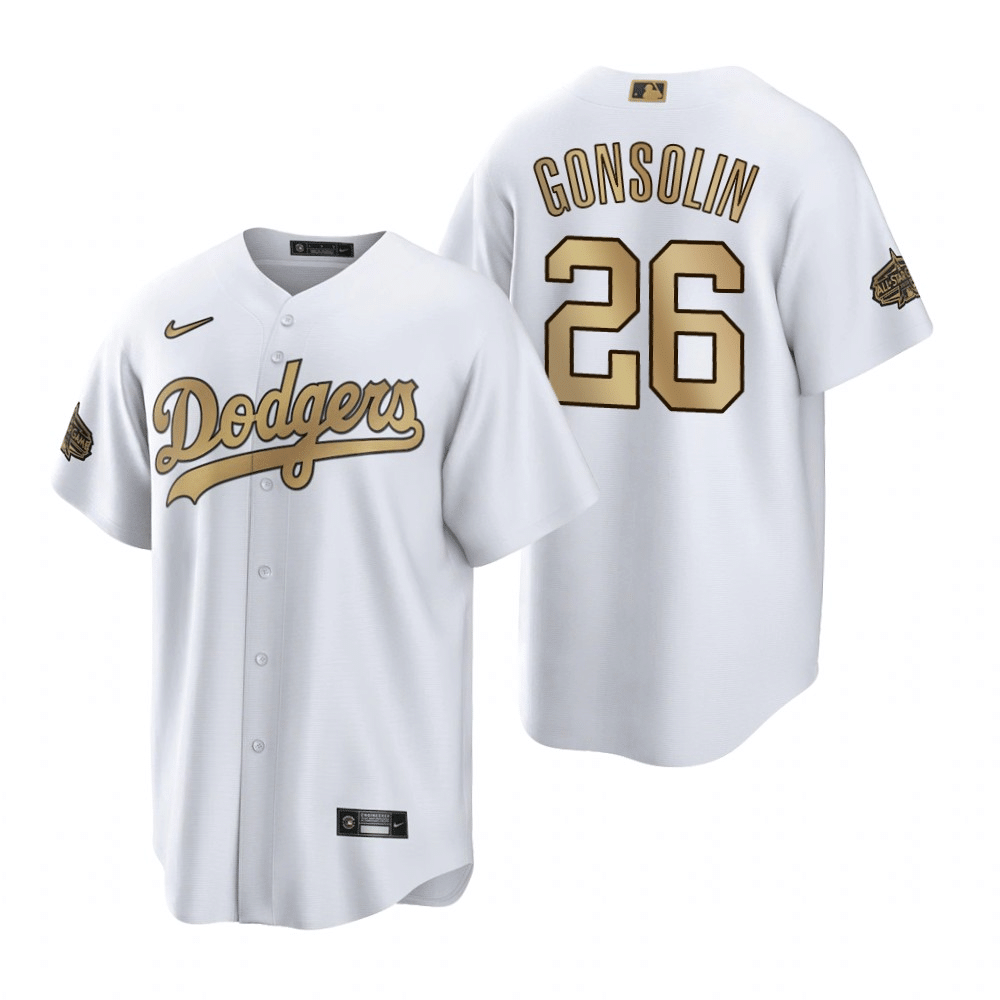 Tony Gonsolin Los Angeles Dodgers 2022 All Star Game White Baseball Player Jersey