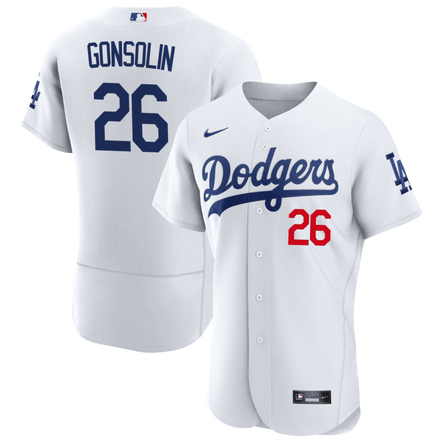 Tony Gonsolin Los Angeles Dodgers Home White Baseball Player Jersey