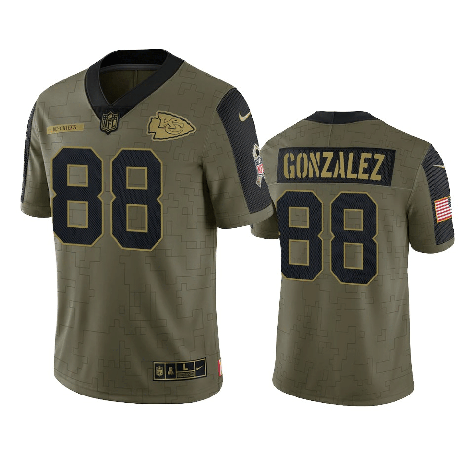 Tony Gonzalez Kansas City Chiefs 2021 Salute To Service Limited Jersey