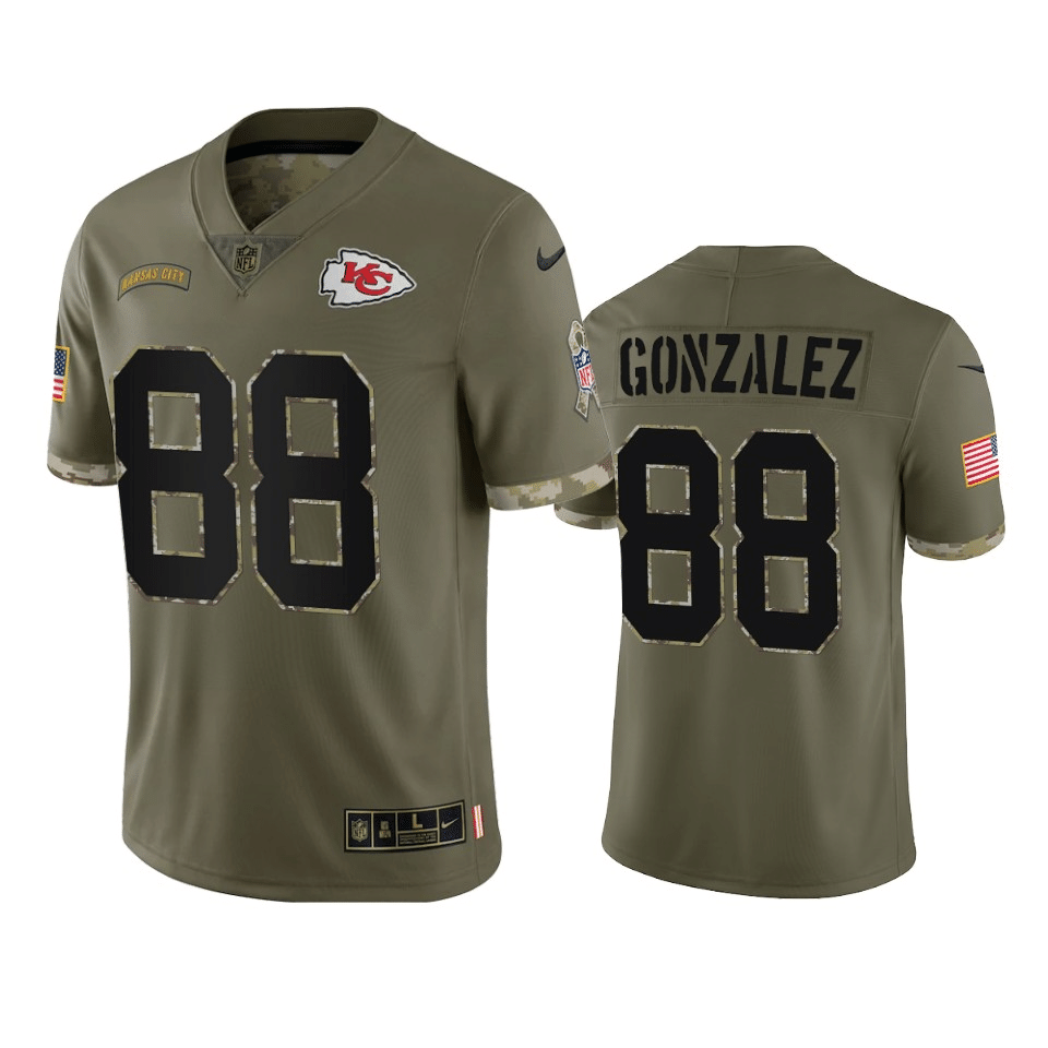Tony Gonzalez Kansas City Chiefs 2022 Salute To Service Limited Jersey