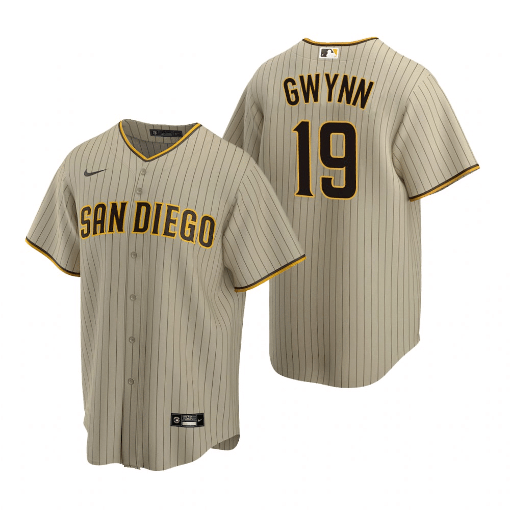 Tony Gwynn San Diego Padres Alternate Tan Baseball Player Jersey