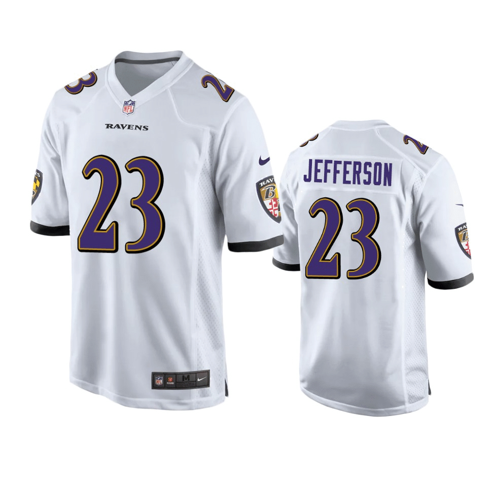Tony Jefferson Baltimore Ravens White Game Jersey