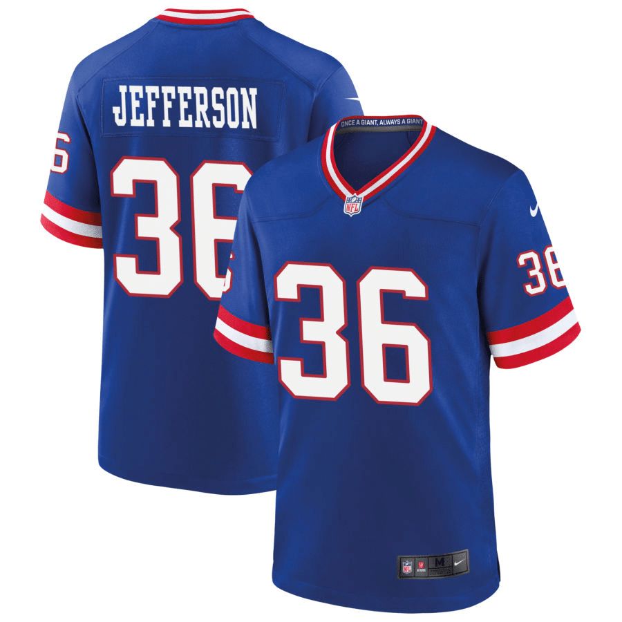 Tony Jefferson New York Giants Classic Royal Game Jersey