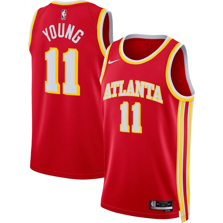 Trae Young Atlanta Hawks 2022-23 Icon Edition Red Swingman Jersey