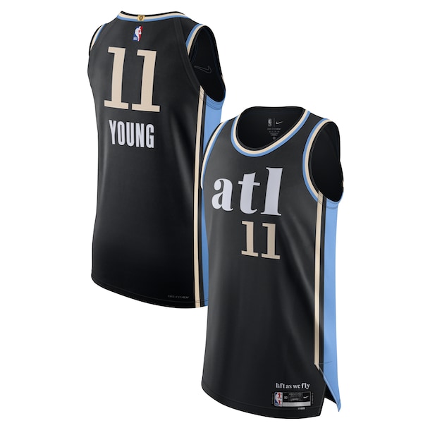 Trae Young Atlanta Hawks 2023/24  City Edition Black Jersey