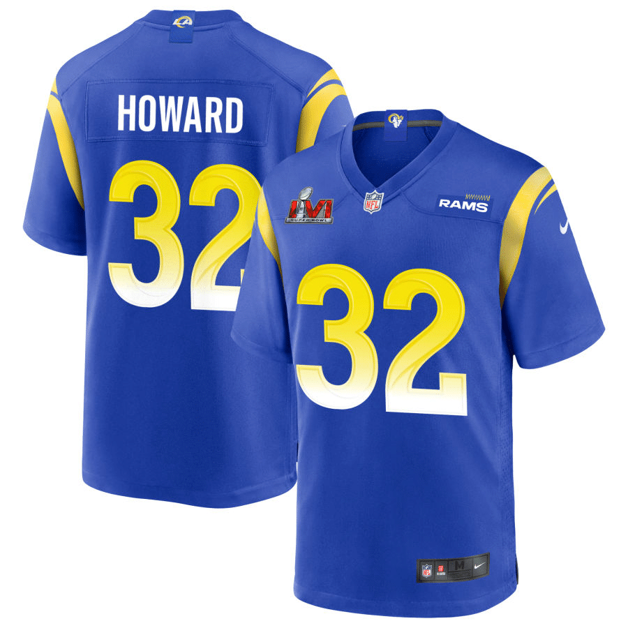 Travin Howard Los Angeles Rams 2022 Super Bowl LVI Patch Royal Game Jersey
