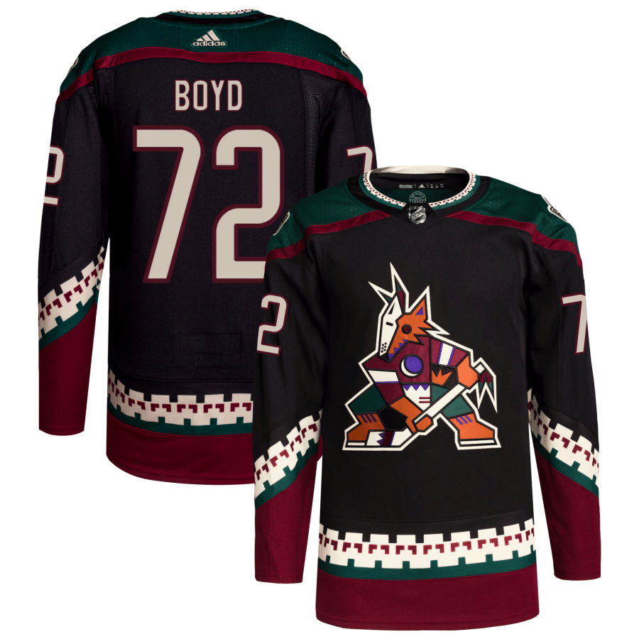 Travis Boyd Arizona Coyotes Home Black Player Swingman Jersey