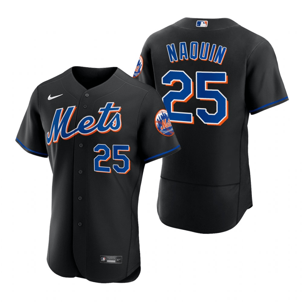 Travis Jankowski New York Mets Alternate Black Baseball Player Jersey