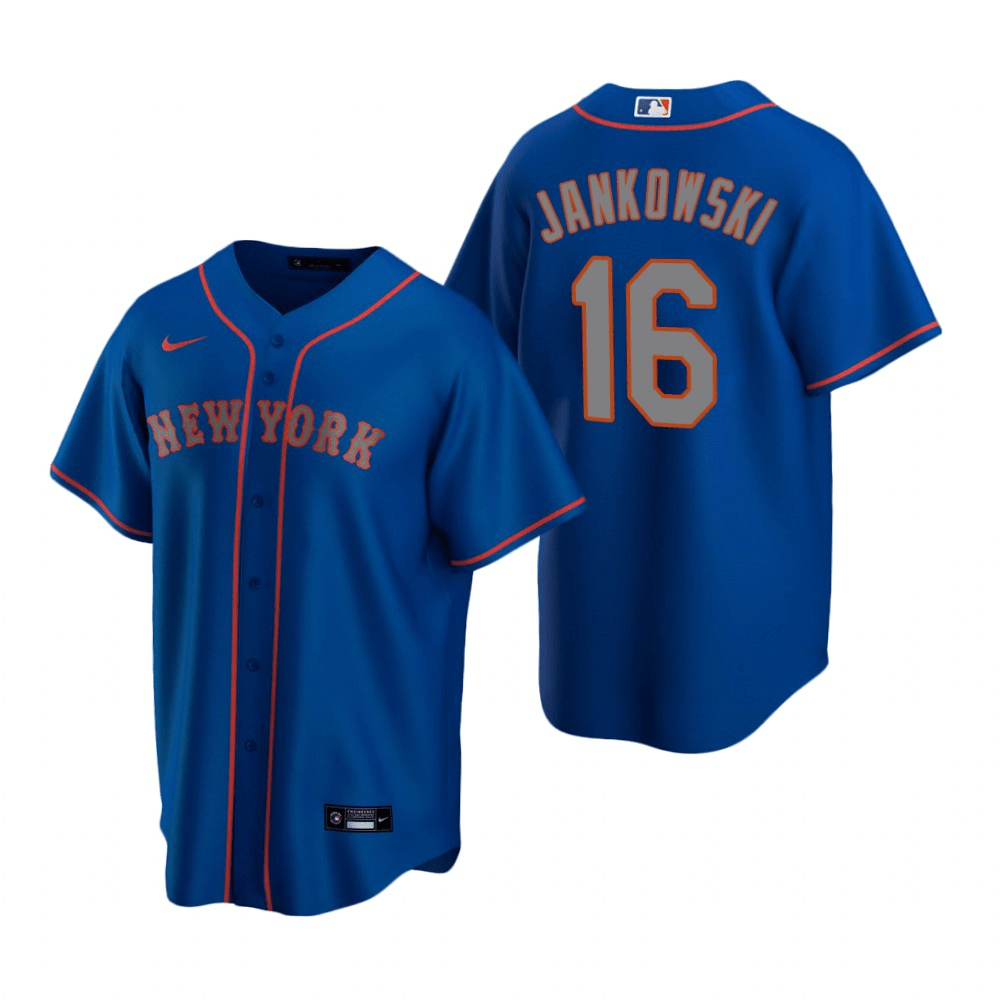 Travis Jankowski New York Mets Alternate Royal Baseball Player Jersey