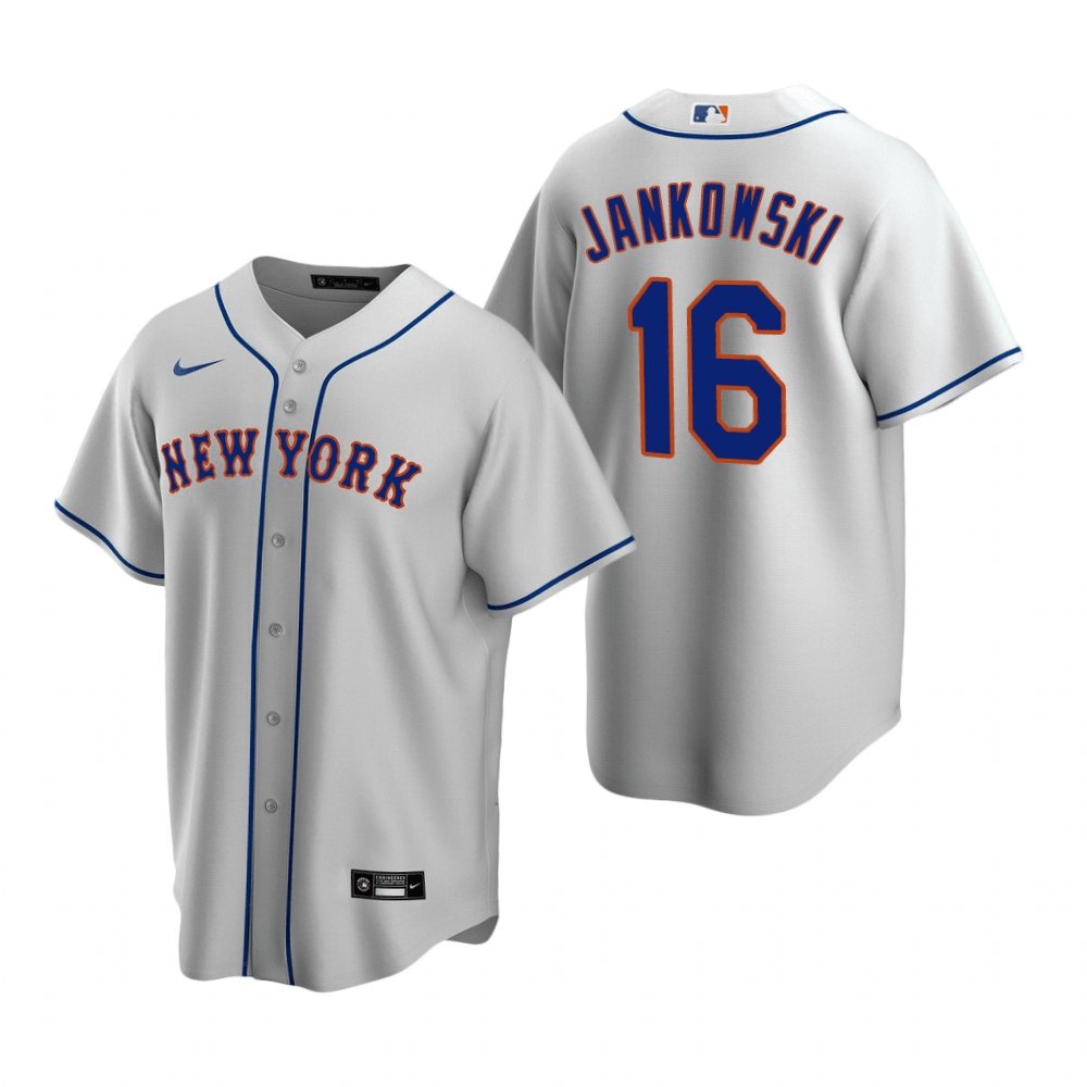 Travis Jankowski New York Mets Road Gray Baseball Player Jersey