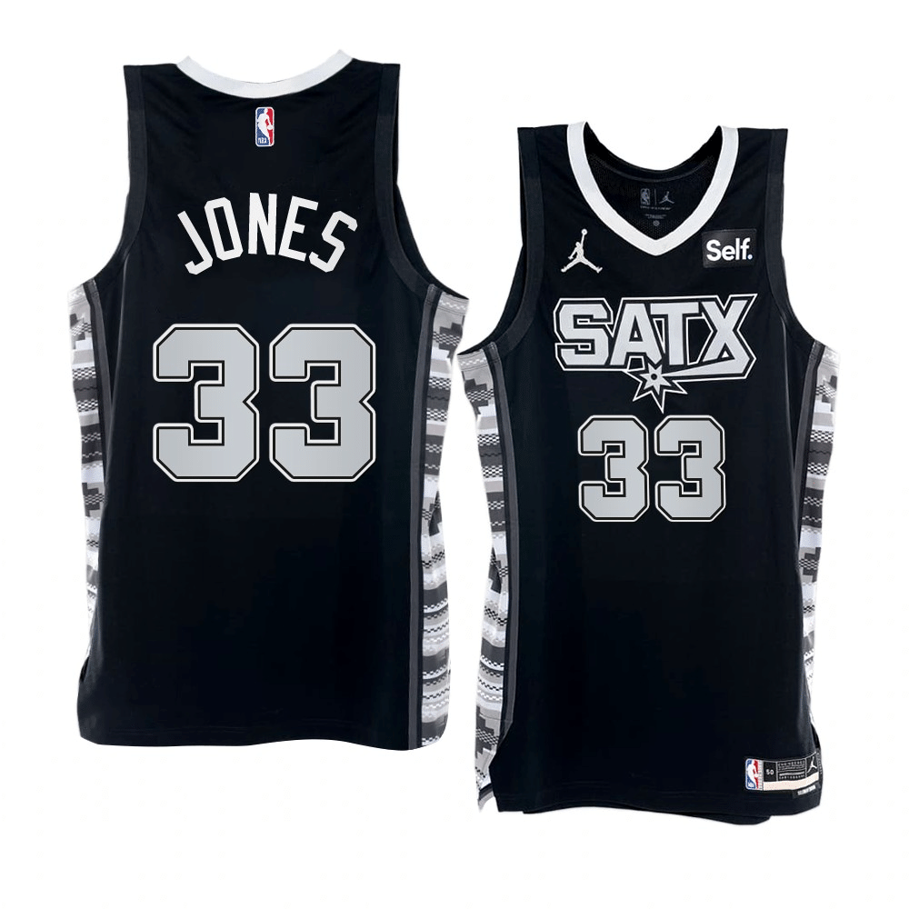 Tre Jones San Antonio Spurs 2022-23 Statement Edition Black Swingman Jersey