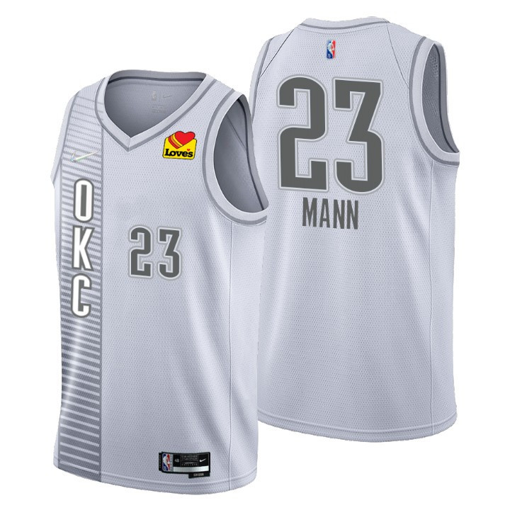 Tre Mann Oklahoma City Thunder 2021-22 City White Swingman Jersey