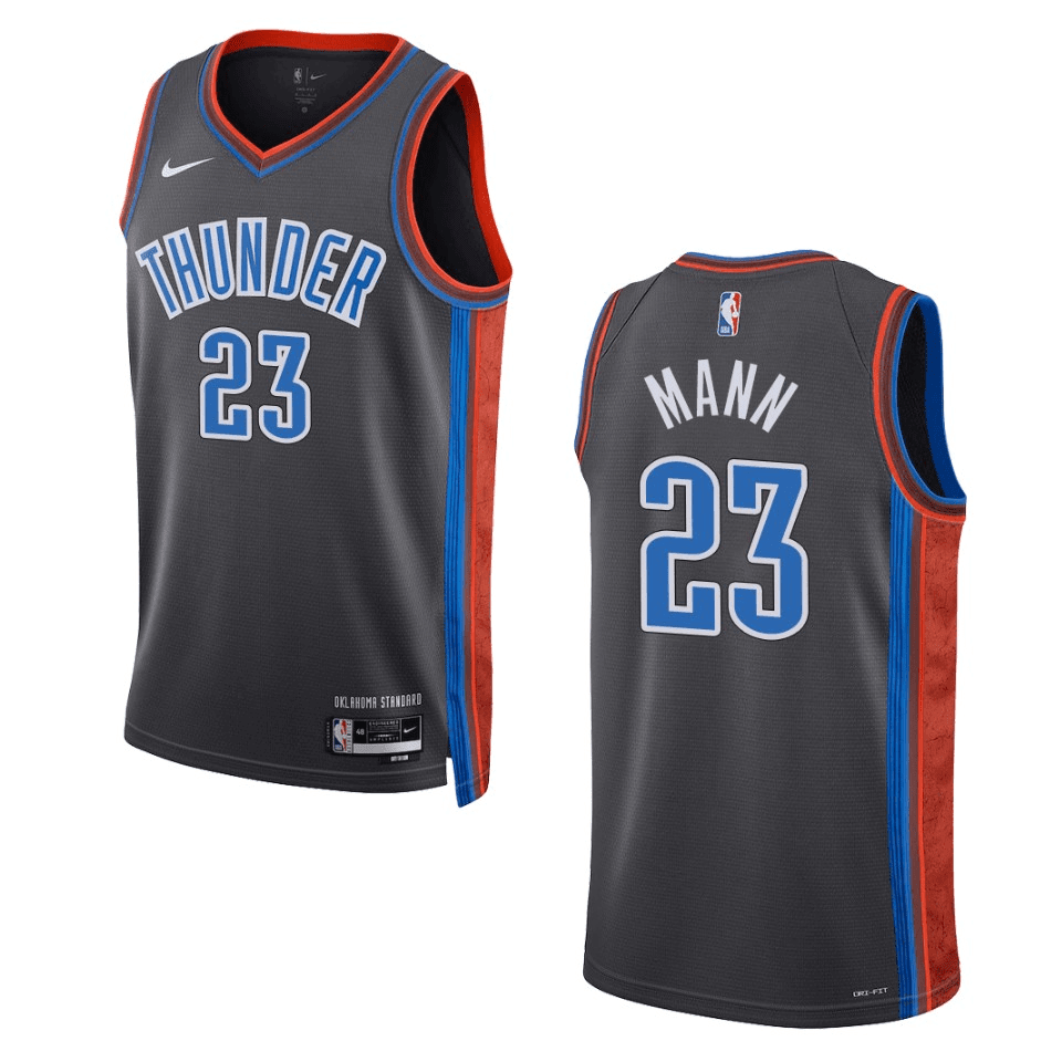 Tre Mann Oklahoma City Thunder 2022-23 City Edition Gray Swingman Jersey