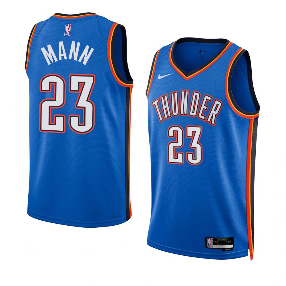 Tre Mann Oklahoma City Thunder 2022-23 Icon Edition Blue Swingman Jersey