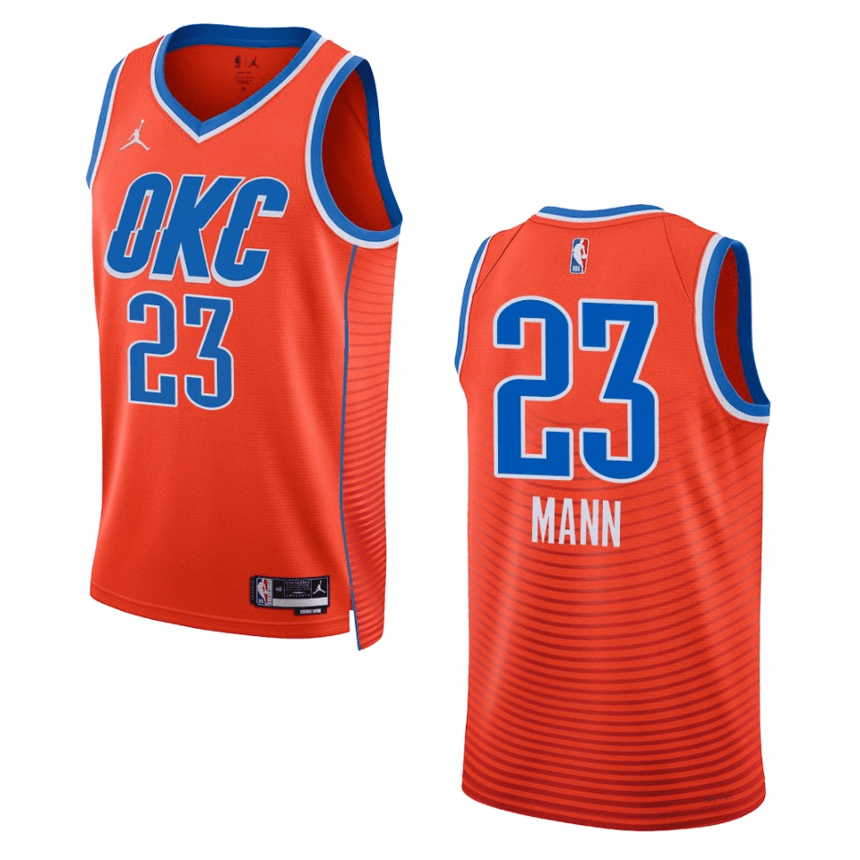 Tre Mann Oklahoma City Thunder 2022-23 Statement Edition Orange Swingman Jersey