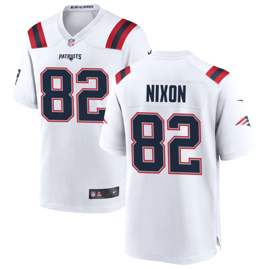 Tre Nixon New England Patriots White Game Jersey